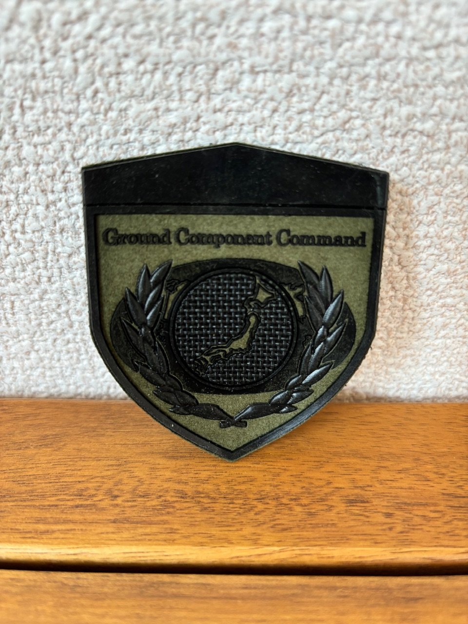 シリコンワッペン】部隊章 陸上総隊 OD色 陸上自衛隊 マジック付 | S