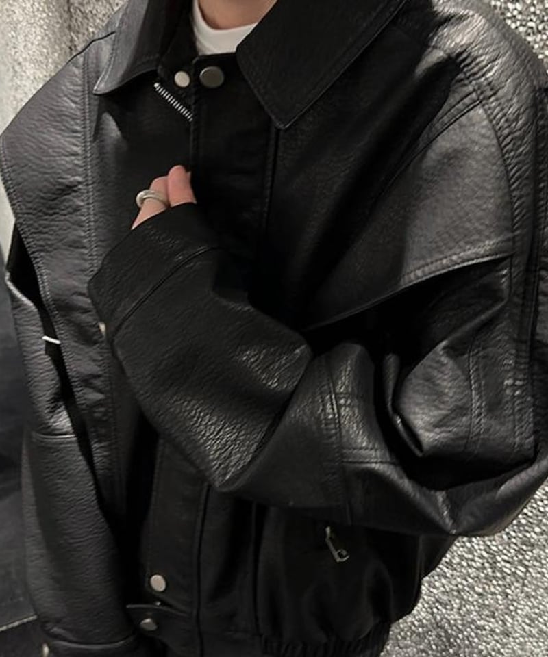 オーバーサイズ レザージャケット | ness.