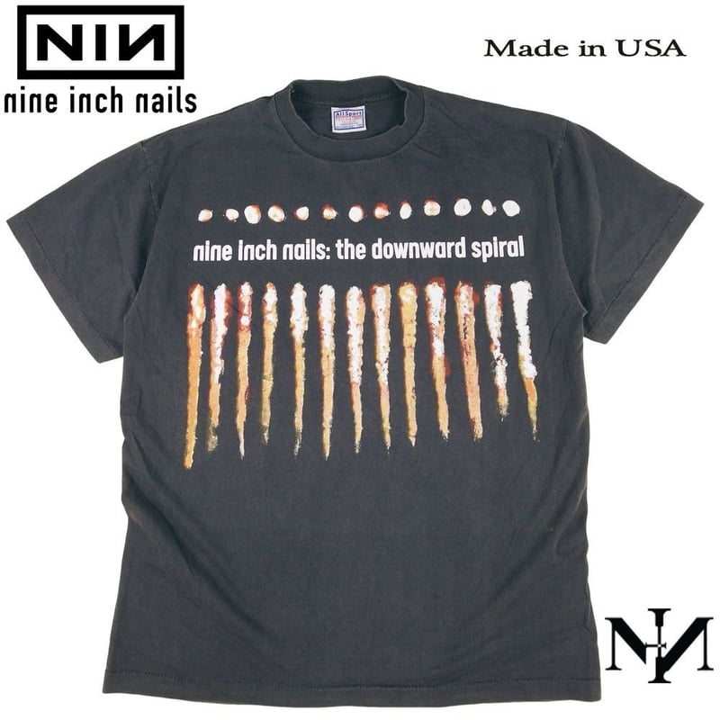 nine inch nails ナインインチネイルズ USA製 ブラック Lサイズ NIN ロ