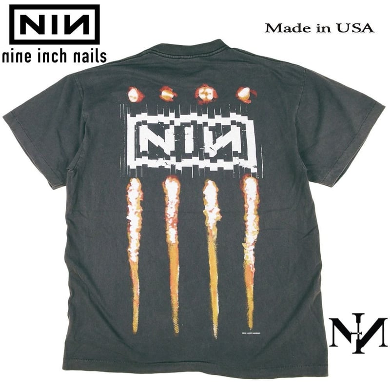 nine inch nails ナインインチネイルズ USA製 ブラック Lサイズ NIN ロ