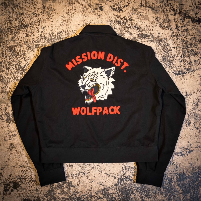 Black】MISSION DIST. WOLFPACK JACKET | NATIVE J