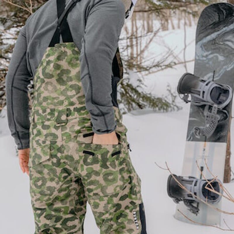 burton ジャンプスーツメンズS スキースノボ迷彩柄グレー burton
