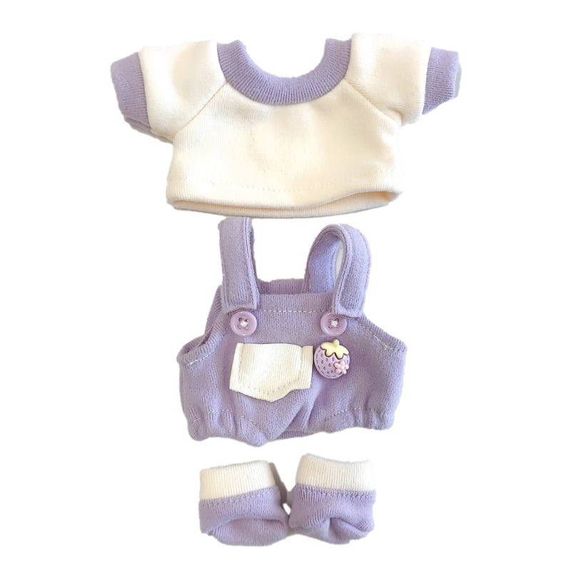 ぬい服】Tシャツ&サロペット&靴セット 15cm用 | G.triGer