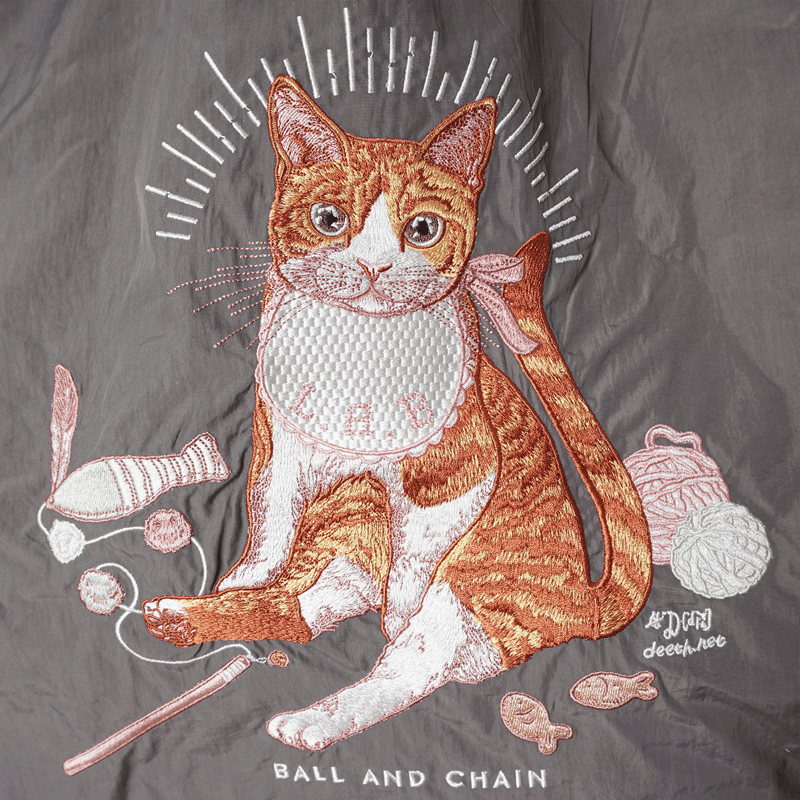 D.Baby CAT】ベイビーキャット／ Lサイズ【Ball & Chain】エコバッグ |