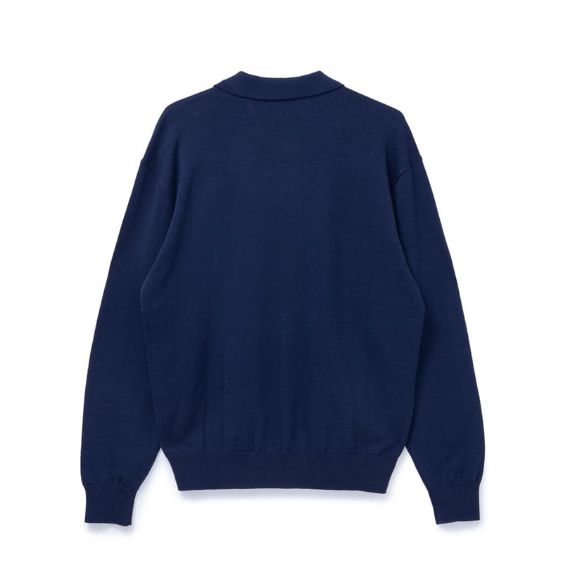 BoTT / BUTTON DOWN KNIT POLO / NAVY | Sophomore
