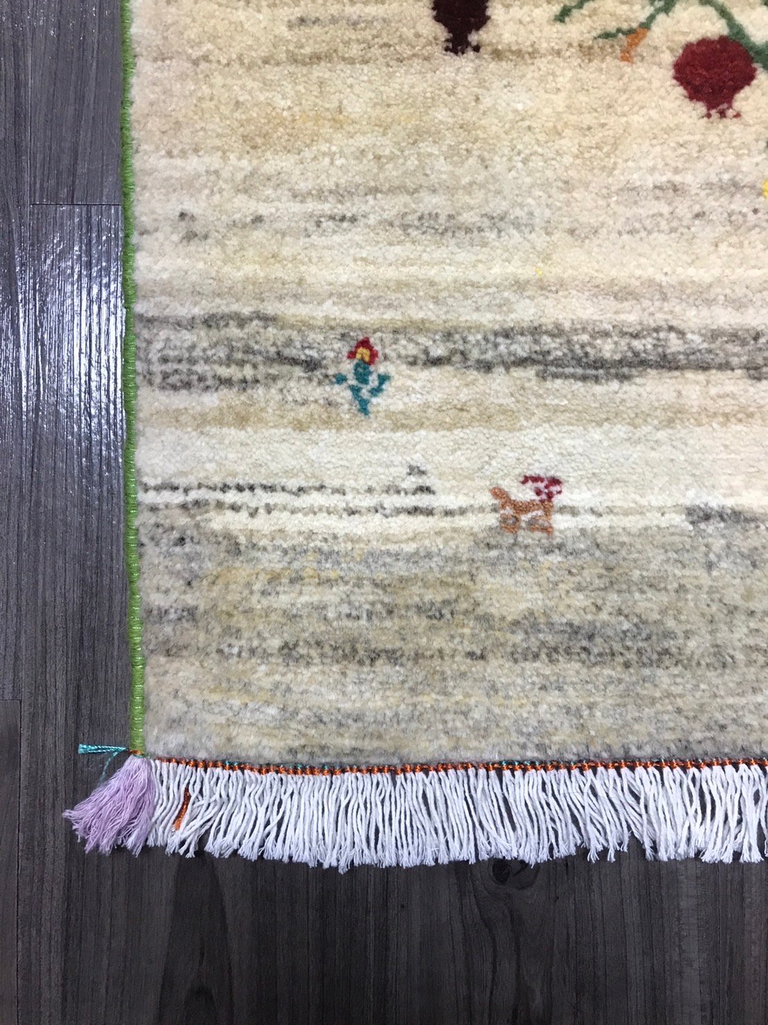 新品 ペルシャ絨毯 リズ ギャッべ ナチュラル ザクロの木 | SASANIAN