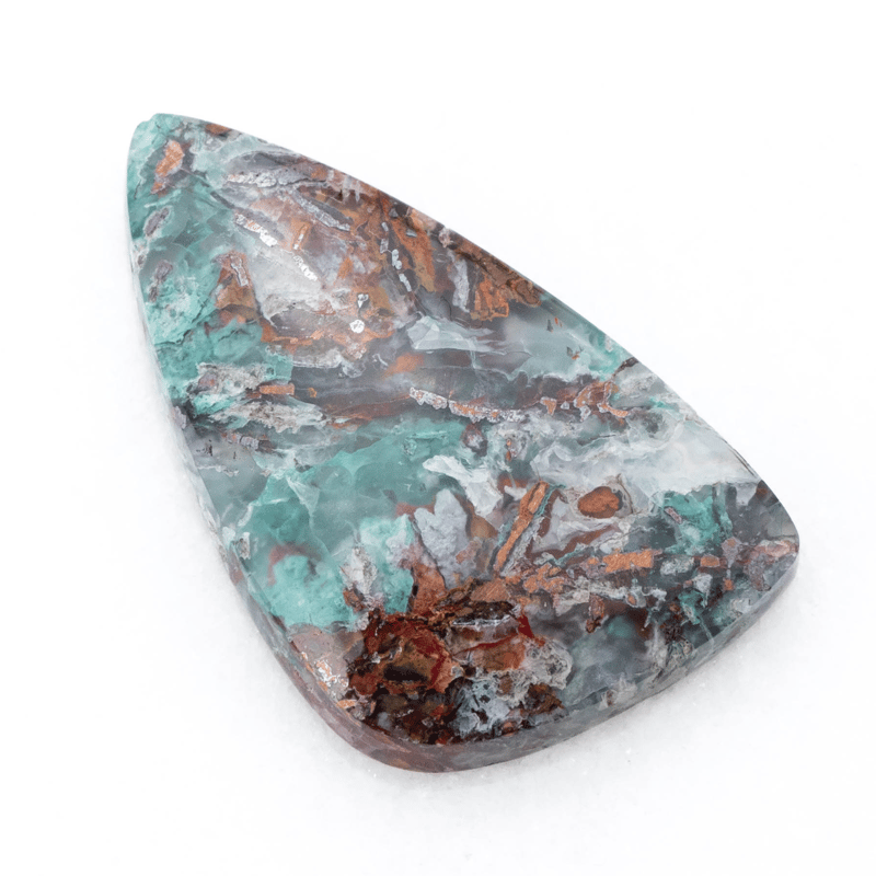 鮮やかインクルージョン】コッパークリソコラインカルセドニー 28.7ct