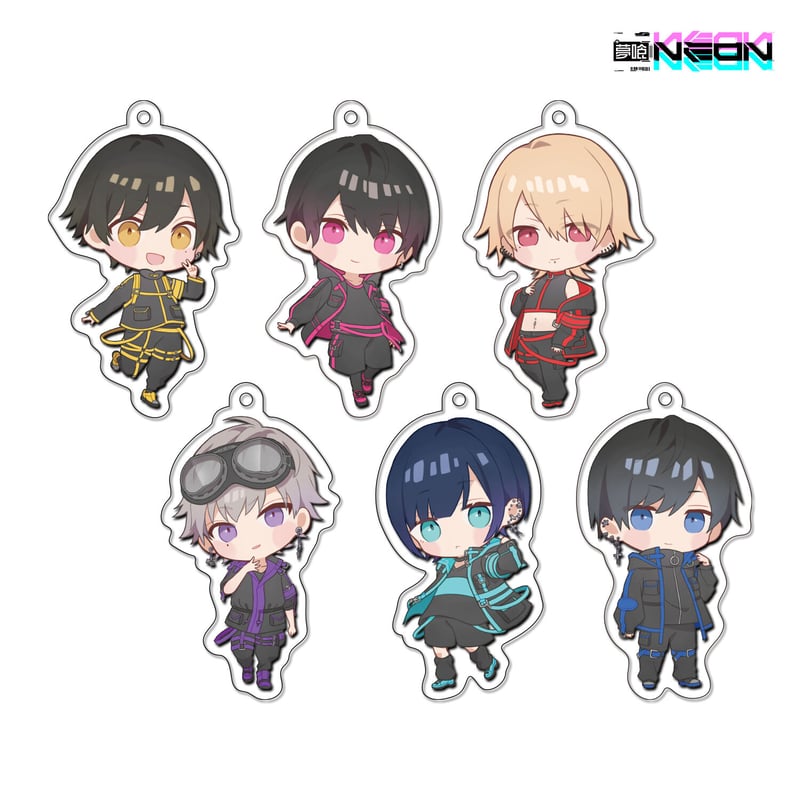 夢喰NEON】ランダムミニキャラアクキー | RINDO ONLINE STORE