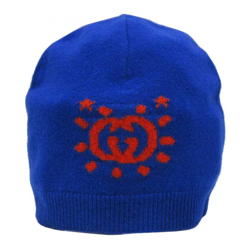 グッチ GUCCI ウール UFO モチーフ ニット帽 ニットキャップ キッズ