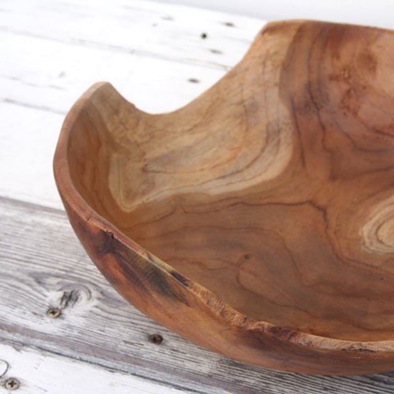 チーク無垢材ボウル | インテリアショップPasar