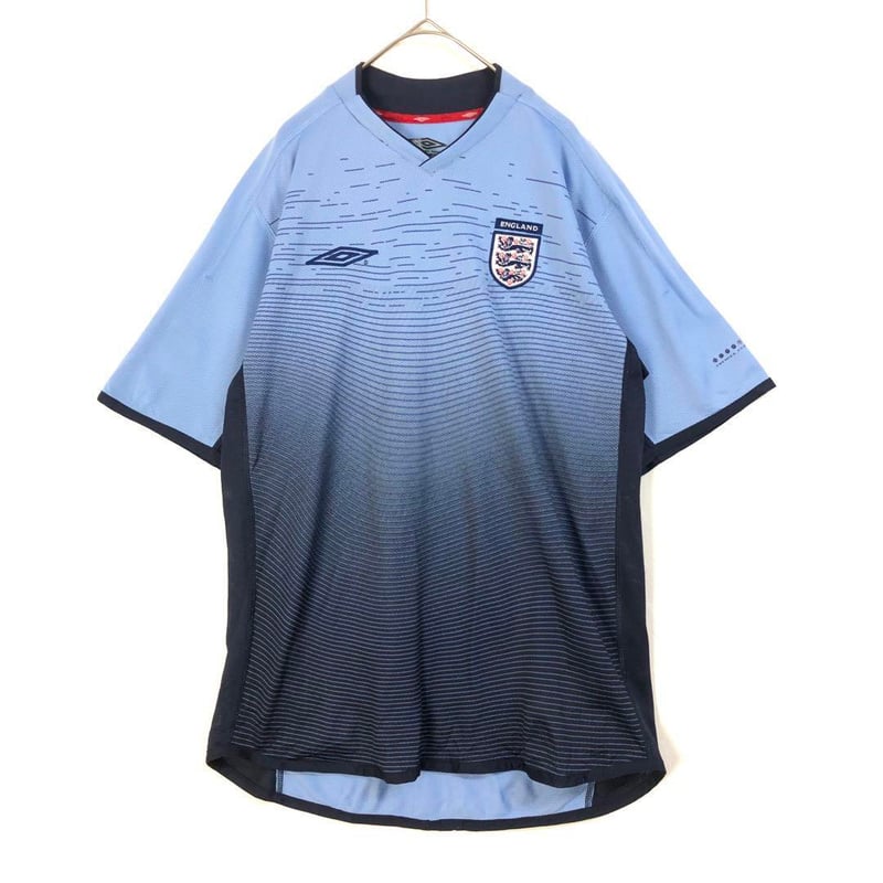 アンブロ イングランド ゲームシャツ ユニフォーム サッカー 刺繍 ロゴ