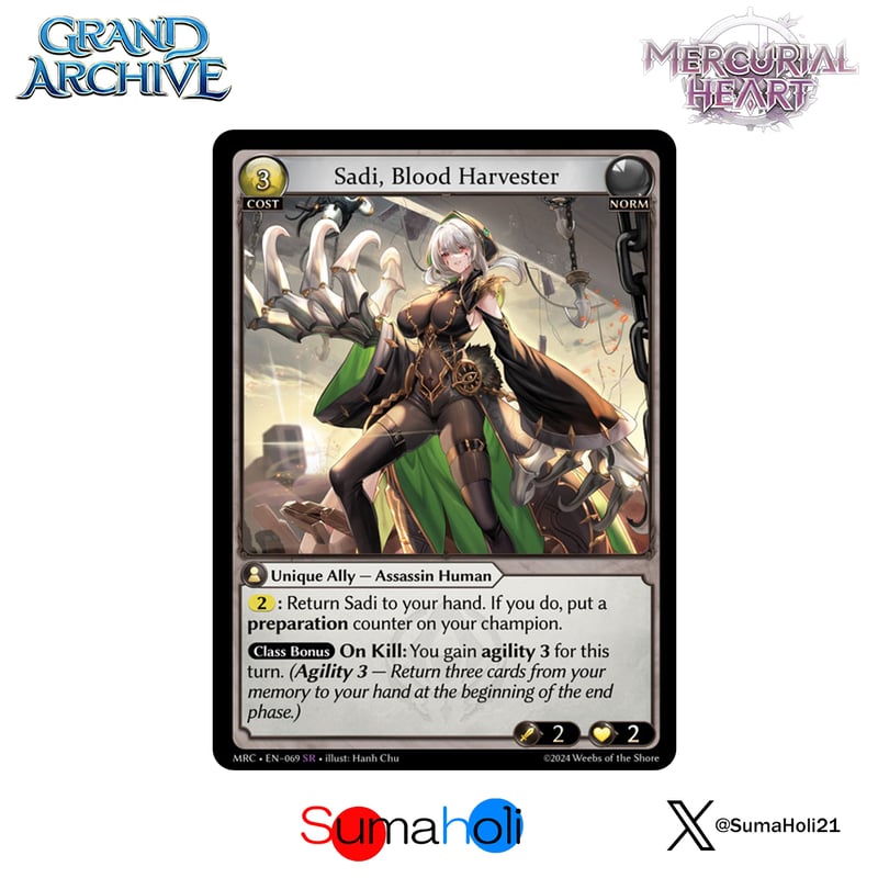 Grand ArchiveTCG『Sadi, Blood Harvester』Mercuria