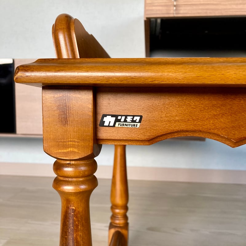 ジャパンヴィンテージ】オールドカリモク テレフォンベンチ