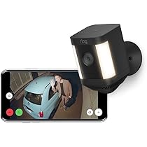 Ring Spotlight Cam Plus, Battery ブラック - センサーライト付き