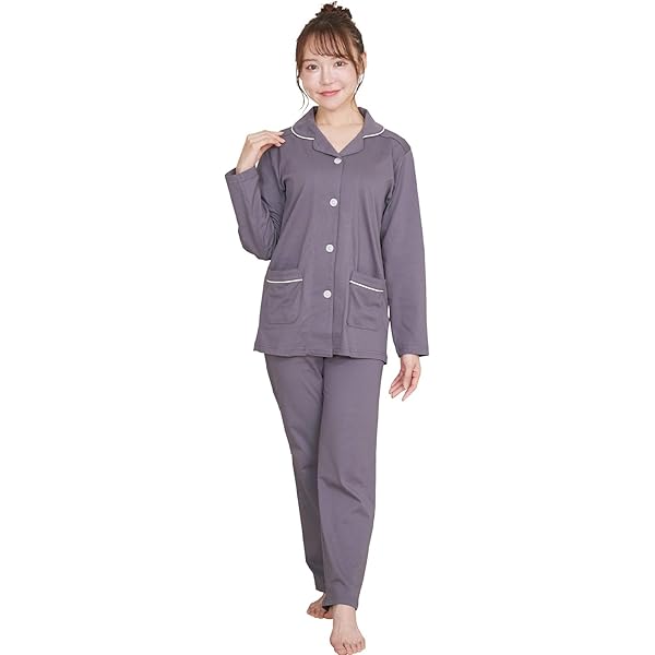 Amazon | オーガニックコットン 男女兼用パジャマ＜生成り＞XS【People