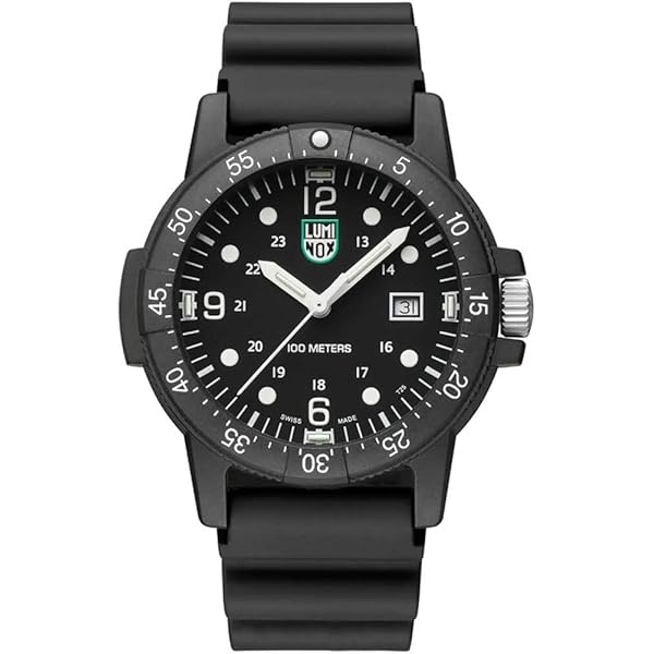 Amazon | Luminox メンズ ブラックダイヤル シルバーステンレス