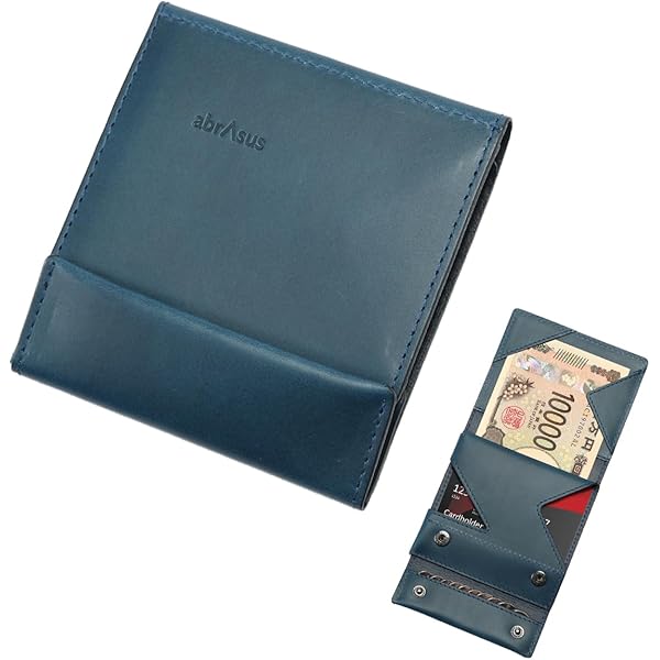 Amazon | [アブラサス] 薄い財布 レザー 薄型 メンズ レディース 財布