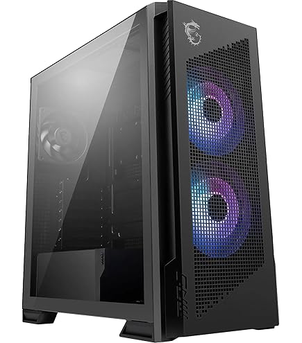Amazon | MSI MAG FORGE 100M ミドルタワーPCケース 強化ガラス CS7813