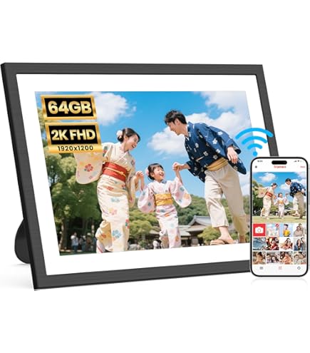Amazon | 10.5インチ FRAMEO デジタルフォトフレーム WiFi 64GB