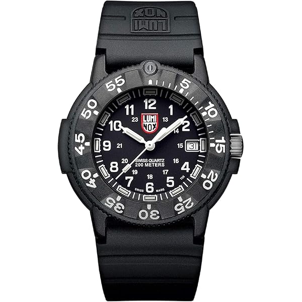 Amazon | Luminox メンズ ブラックダイヤル シルバーステンレス