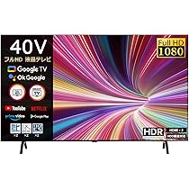Amazon | [SmartTV] 40インチ フルハイビジョン 液晶テレビ スマート