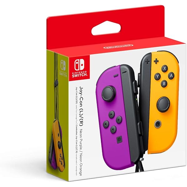 Amazon.com: Nintendo Joy-Con (L/R) - Neon Red/Neon Blue (Renewed