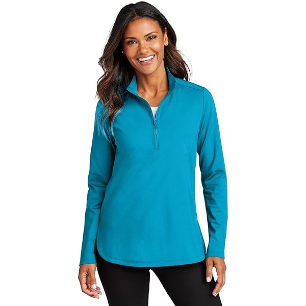 Port Authority Double Knit 1/4-Zip K880, Parcel Blue, X-Small at