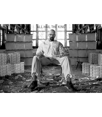 Amazon.com: 24x36 Poster Print Breaking Bad - All Hail The King