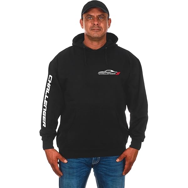 JH DESIGN GROUP Men's Dodge Challenger Hoodie Collage Full Zip Up