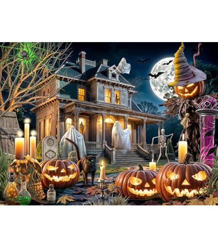 Amazon.com: Halloween Puzzle 1000 Pieces for Adults – Gothic