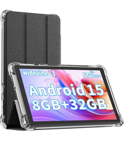 Amazon.com : Tablet Android 15 Tablets with Case 7 inch, 8GB RAM