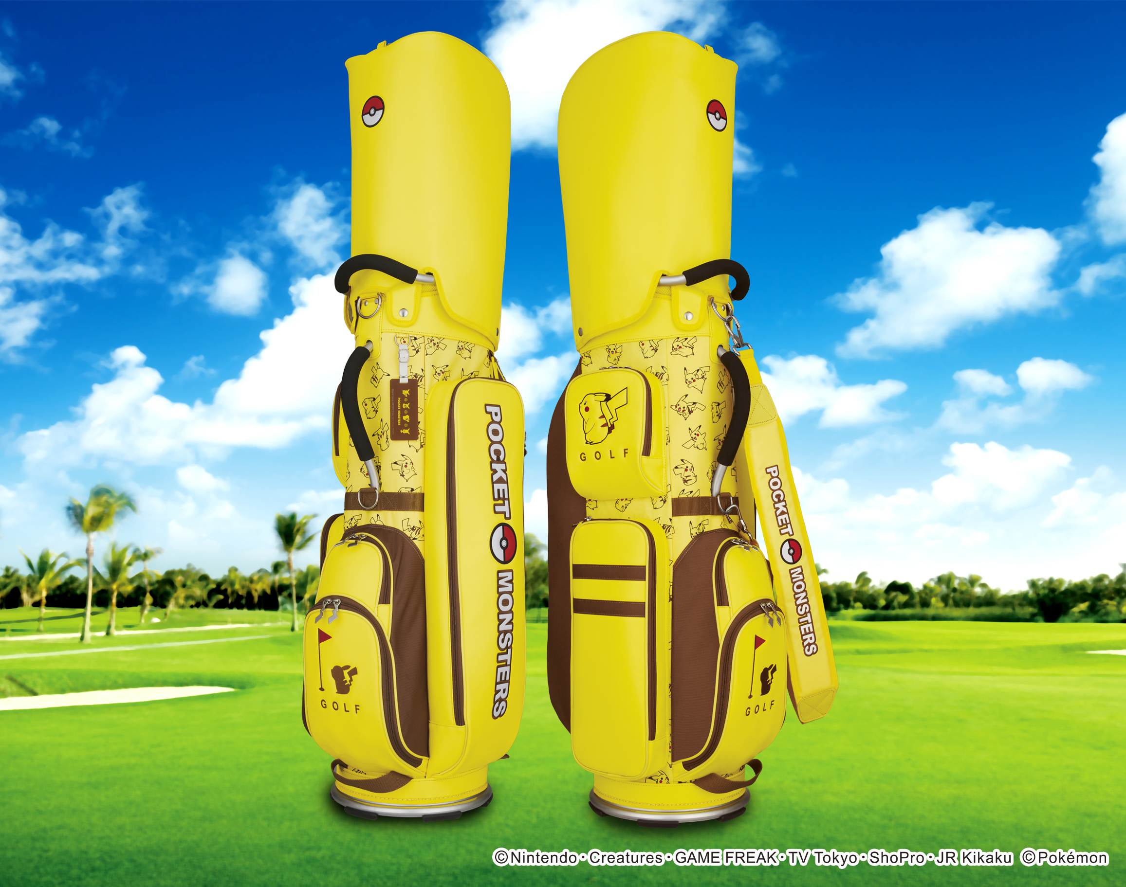 ポケモン』ゴルフアイテムシリーズにピカチュウの軽量キャディバッグが
