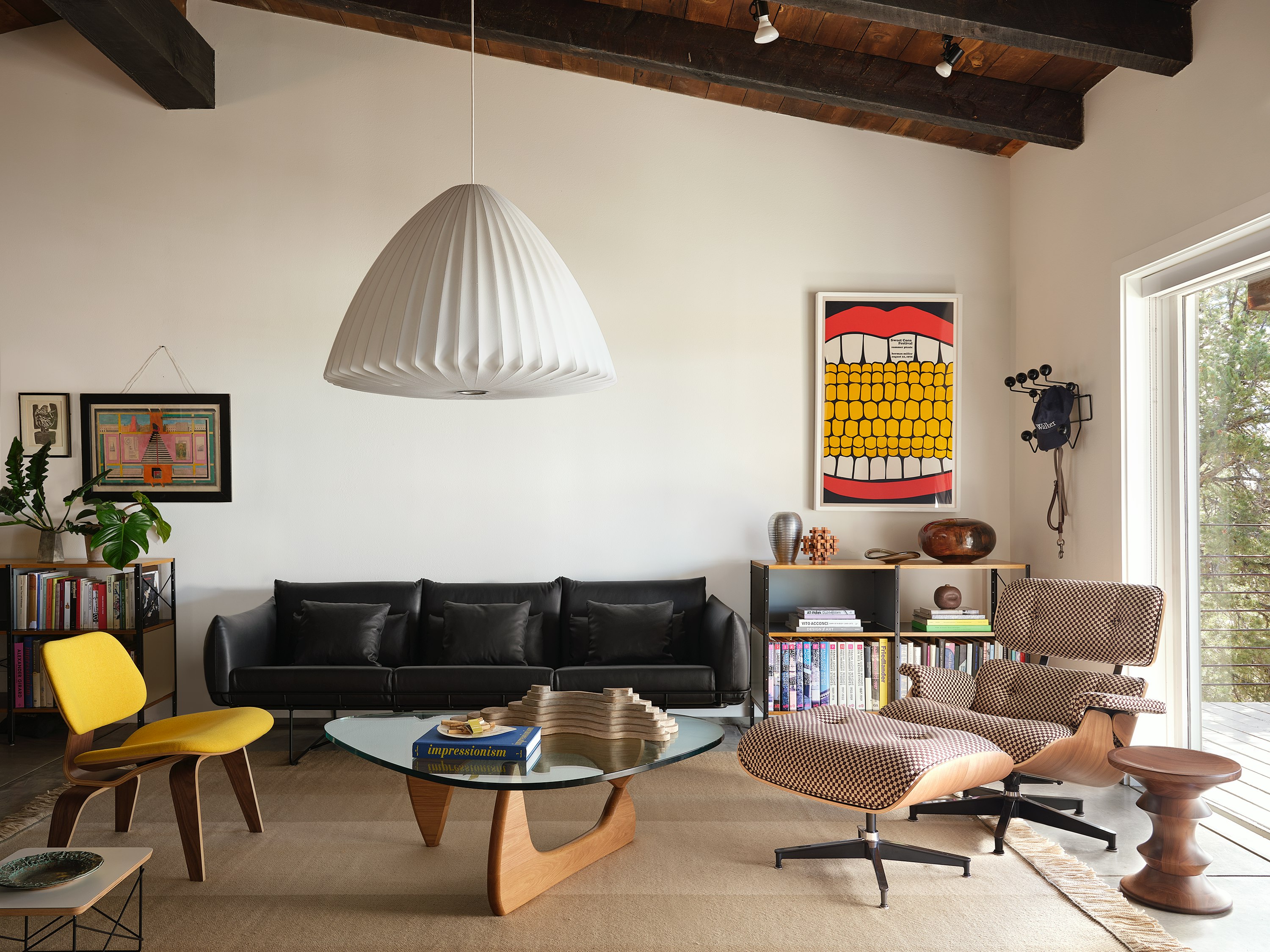 Eames Molded Plywood Lounge Chair Wood Base (LCW), Non Upholstered