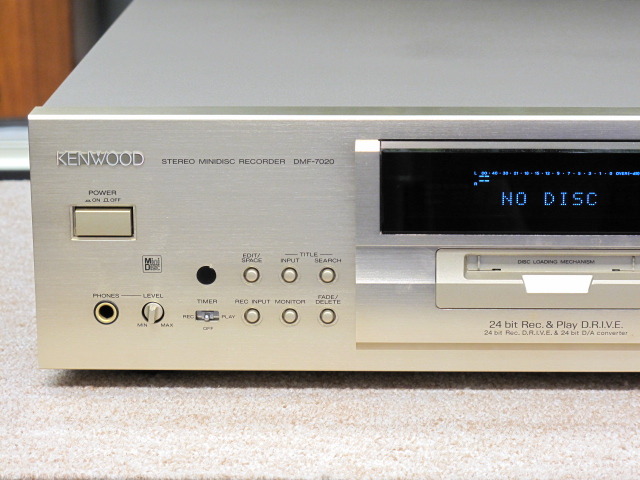 ケンウッドMDデッキDMF-7020 動作良好 貴重 値下げ不可[管理0091