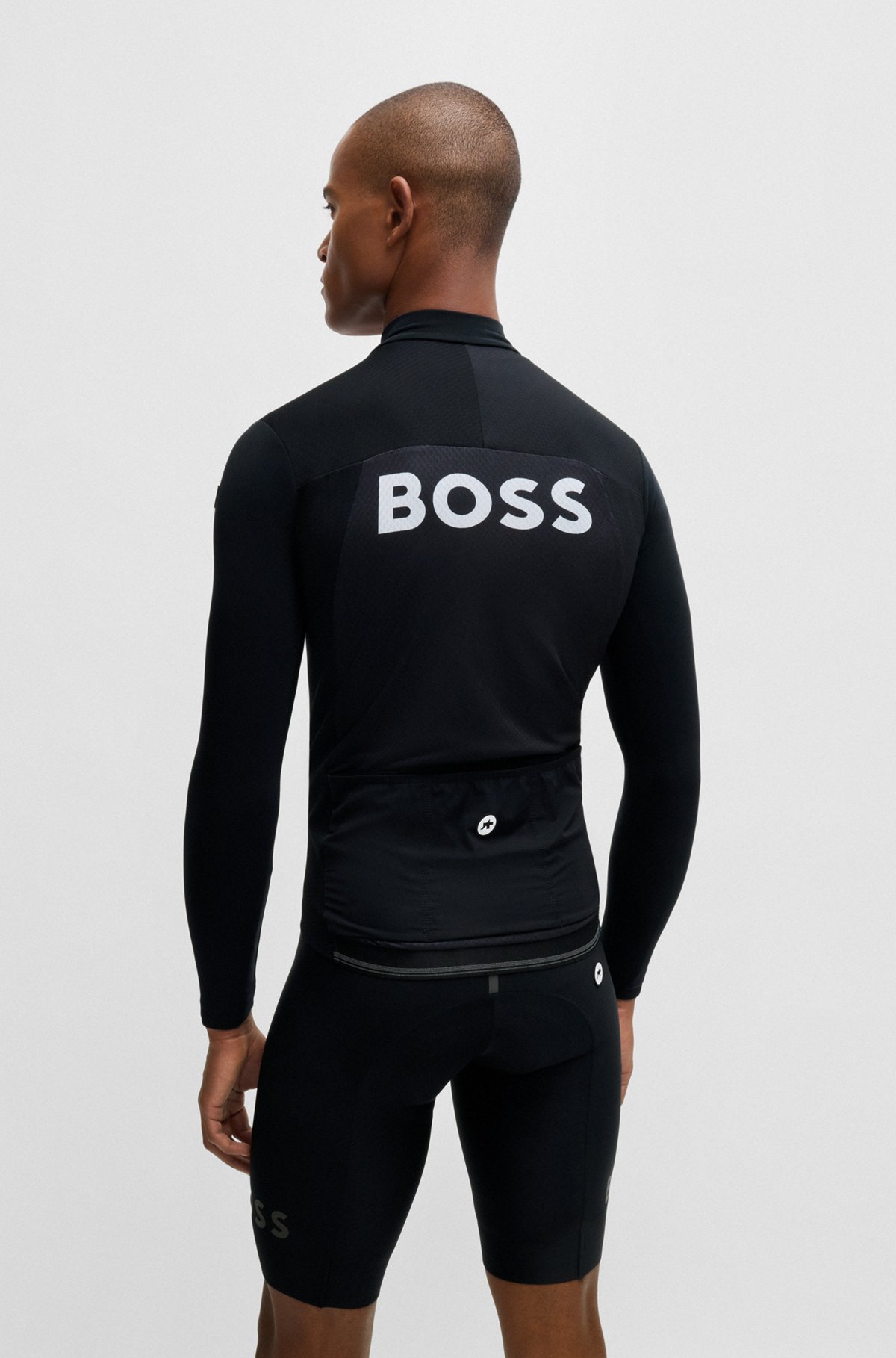 BOSS - BOSS x ASSOS jacket in breathable stretch fabric - Black