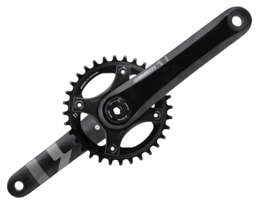 Vision Track Crankset (Black) (Single Speed) (386 EVO Spindle