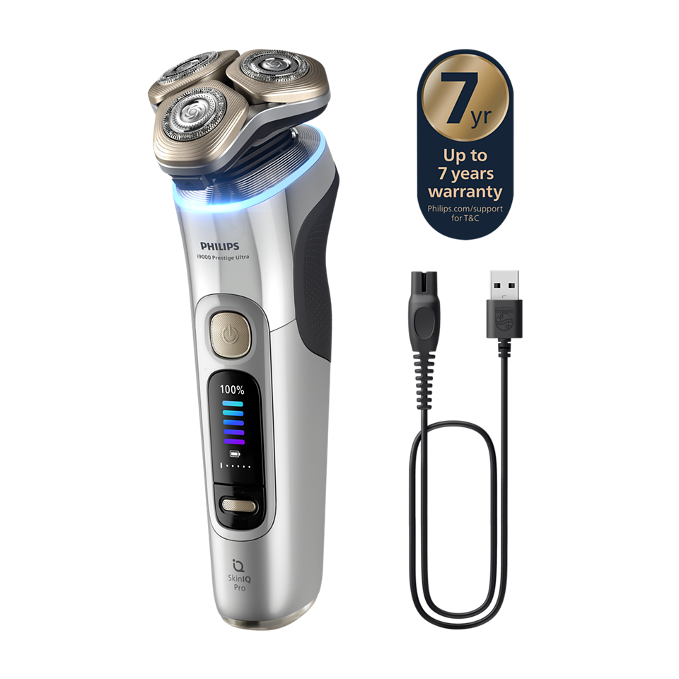 i9000 Prestige Ultra Wet&Dry Electric Shaver with SkinIQ Pro