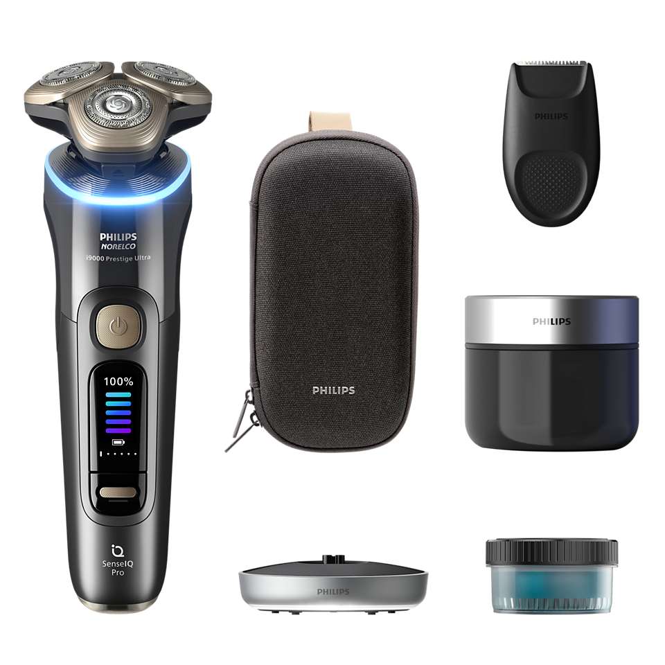 i9000 Prestige Ultra Wet&Dry Electric Shaver with SenseIQ Pro