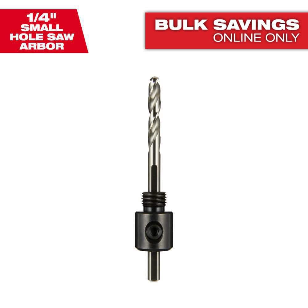 Milwaukee 1/4 in. Small Hole Saw Arbor W/ Pilot Drill Bit 49-56