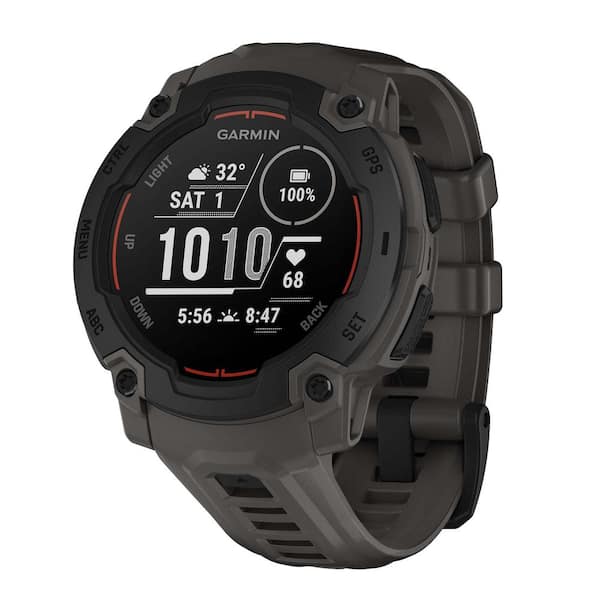 Garmin Instinct 3 45 mm Solar GPS Smartwatch Black with Black
