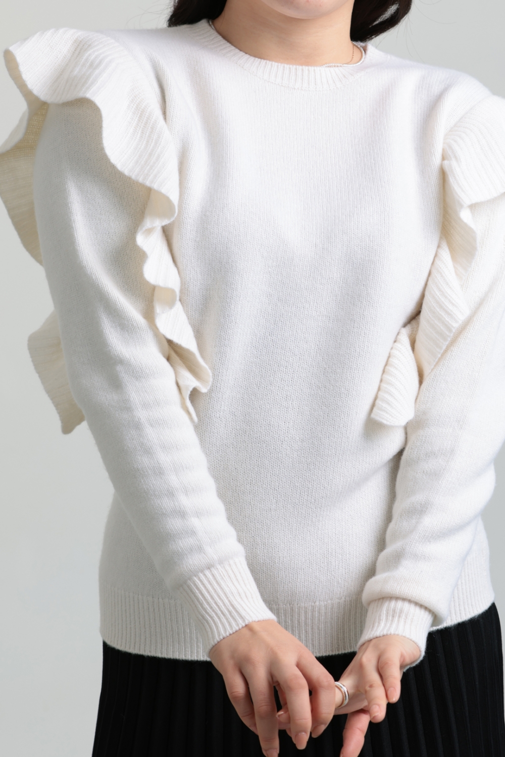 BORDERS at BALCONY(ボーダーズアットバルコニー) FRILL SHOULDER