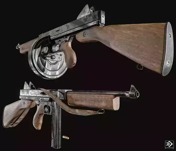 m1921 thompson 3D model | CGTrader