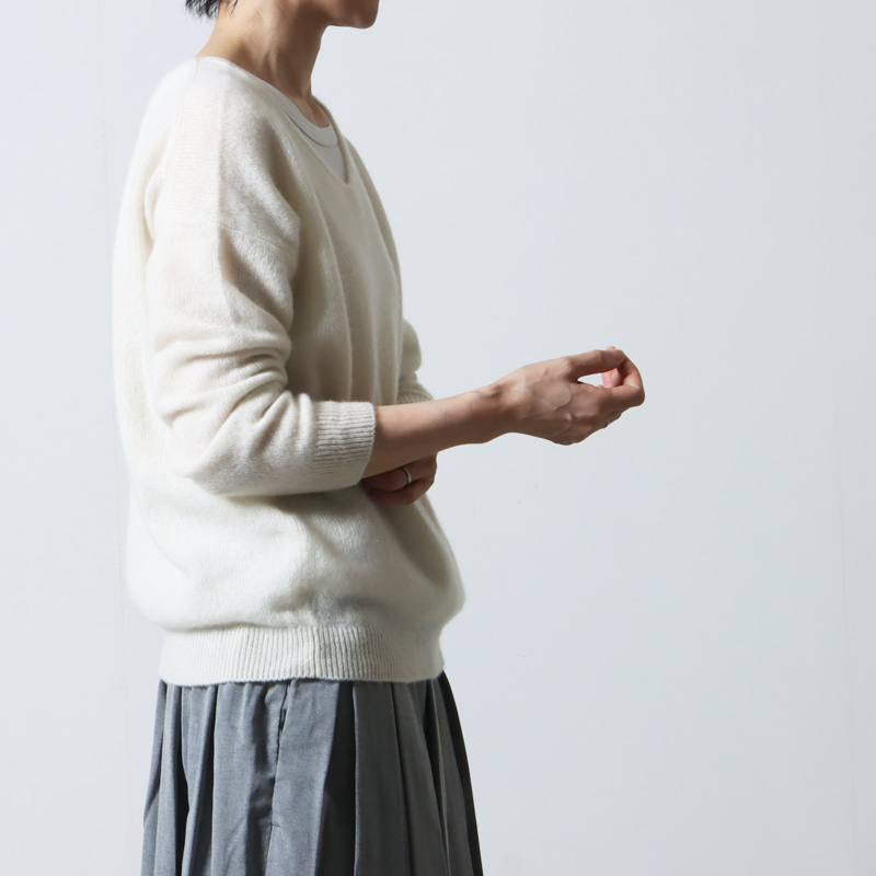 evameva (エヴァムエヴァ) cashmere pullover / カシミアプルオーバー