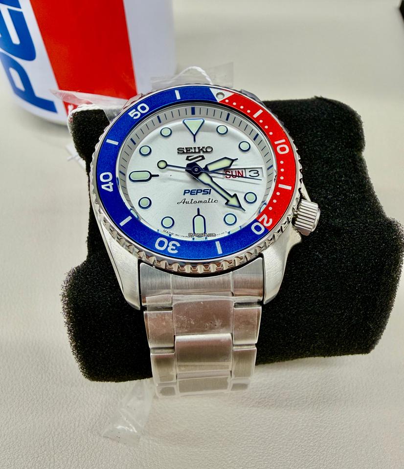 Seiko SBSA319 5SPORTS SKX series PEPSI Collaboration Model for