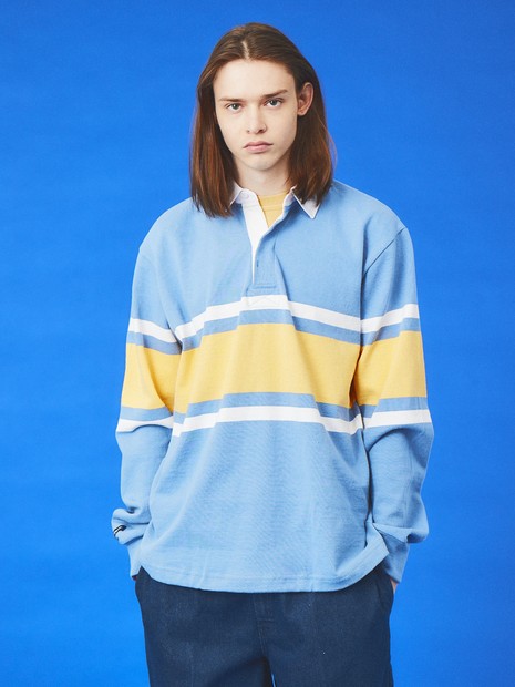 BARBARIAN / バーバリアン】 12oz ロングスリーブ パネルボーダー