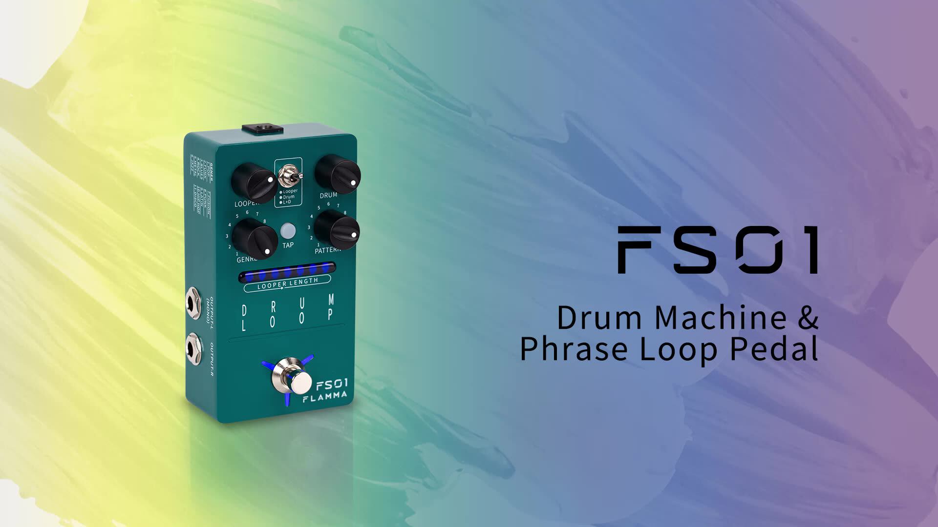 FLAMMA FS01 Drum Loop Drum Machine Looper Guitar Effects Pedal