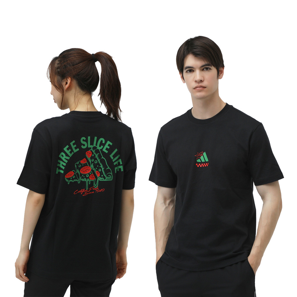 アディダス メンズ 半袖 Tシャツ ラウンジ ピザグラフィック 半袖T