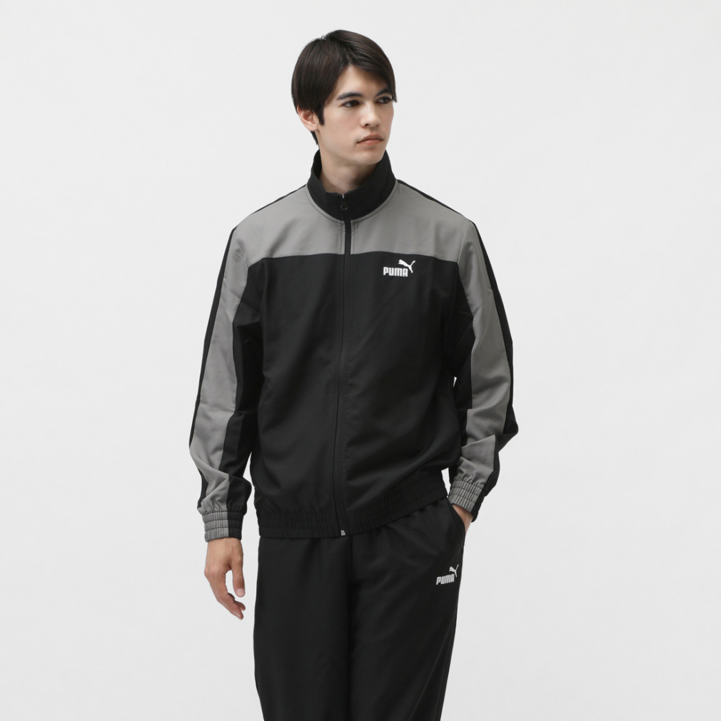 プーマ メンズ ウインド 上下セット ウーブン カラーブロック トラック