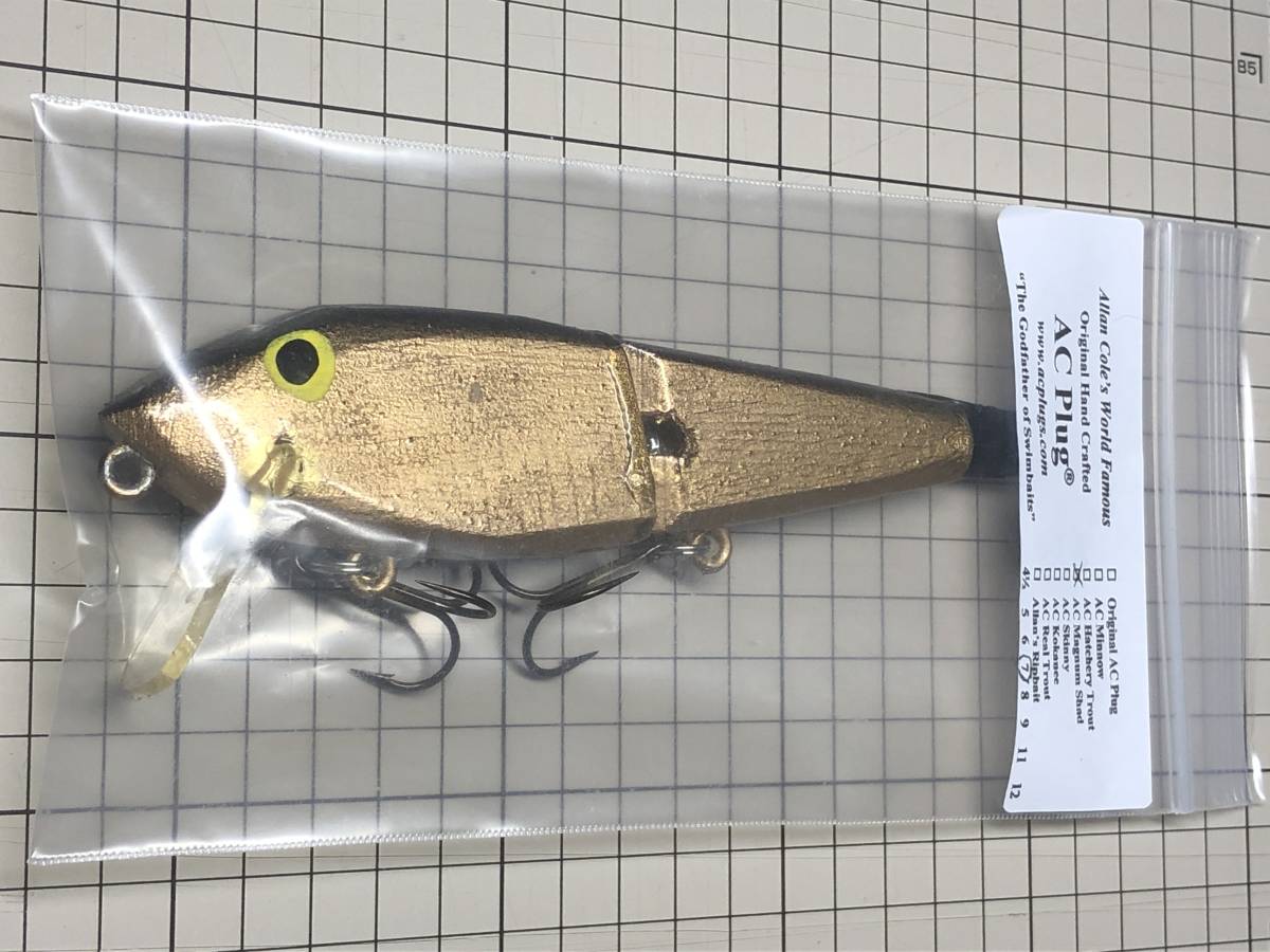 希少 アランコール ACプラグ ACミノー グリーン・ブラック系 オールド