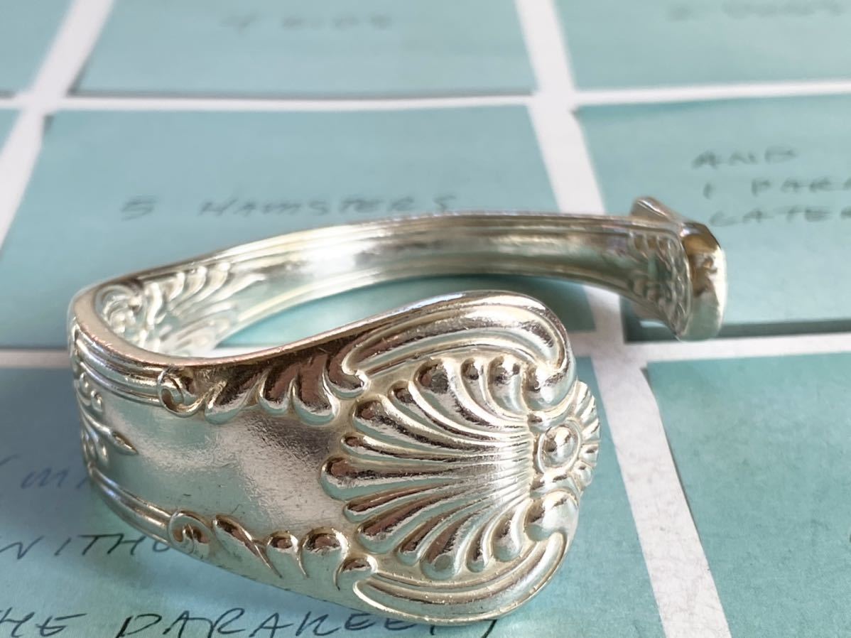 オールド ティファニー バングル ブレスレット アンティーク シルバー